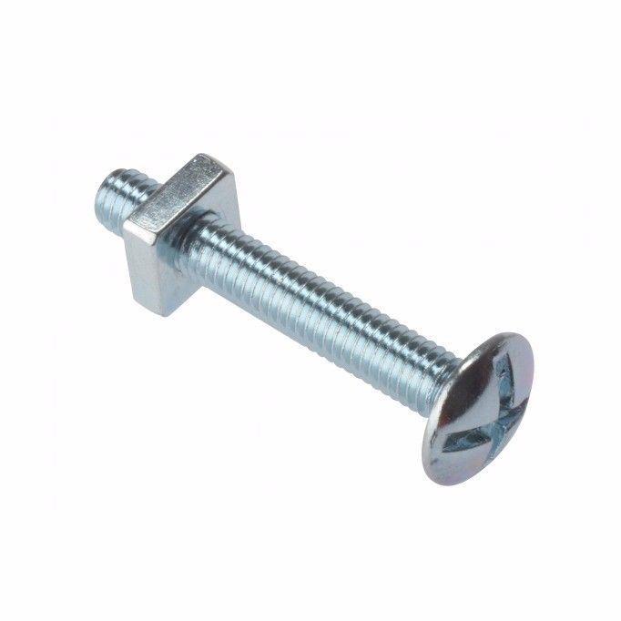 Cross Slotted Roofing Bolts With Nuts M6 x 40 Pack Of 6 1206 (Large Letter Rate)