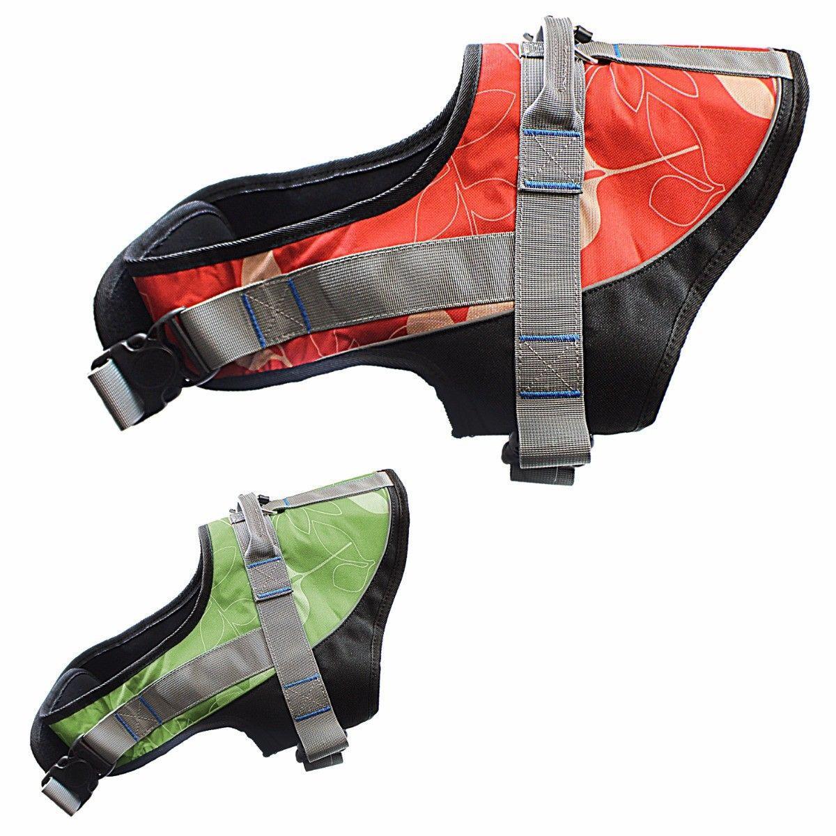 16 Chest Adjustable Soft Padded Non Pull Pet Dog Harness Vest Walking S-XL Nylon 3946 (Parcel Rate)
