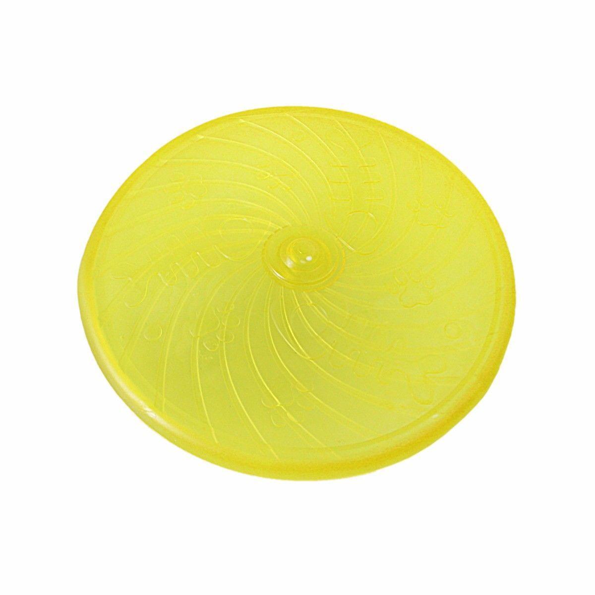 Dog Pet Training Soft Throwing Frisbee Flying Disc Assorted Colours 3043 (Parcel Rate)