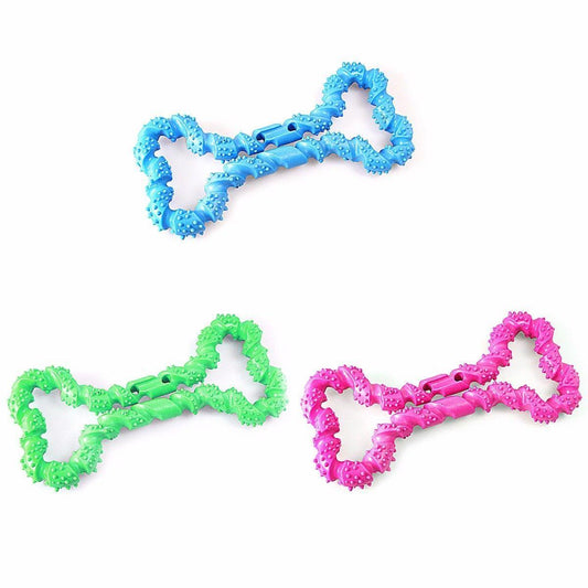 Chewable Bone Shaped Pet Fetch & Bite Toy 10cm x 7cm 1916 (Parcel Rate)