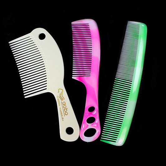 Pack Of 3 Colourful Combs Ideal For Hair Styling Home 1106 (Large Letter Rate)