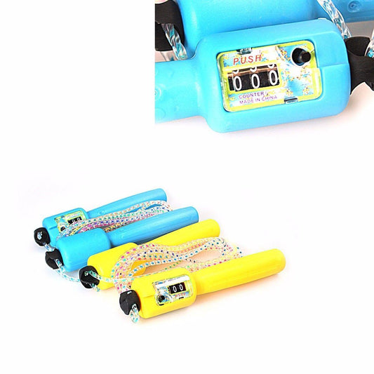 Assorted Colour Jump Rope Counting Skipping Rope Toys 4114 (Parcel Rate)