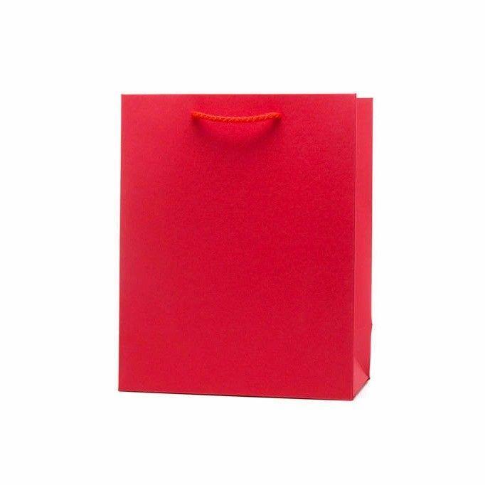 High Quality Novelty Christmas Gift Bags In Red Grey Gold 23cm x 18cm 3942 (Parcel Rate)