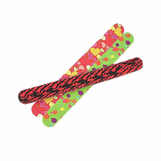 Pack Of 3 Nail Filer In Assorted Colours 18cm 3262 (Large Letter Rate)