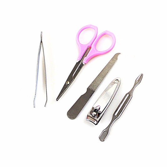 Pack Of 5 Mini Manicure Set Pocket Size Manicure Kit 2865 (Large Letter Rate)