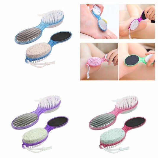 4 Step Pedicure Paddle, Buff, File, Cleanse and Scrub In Assorted Colours   3467 (Large Letter Rate)