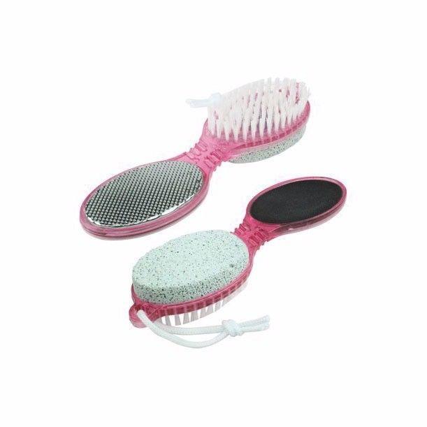 4 Step Pedicure Paddle, Buff, File, Cleanse and Scrub In Assorted Colours   3467 (Large Letter Rate)