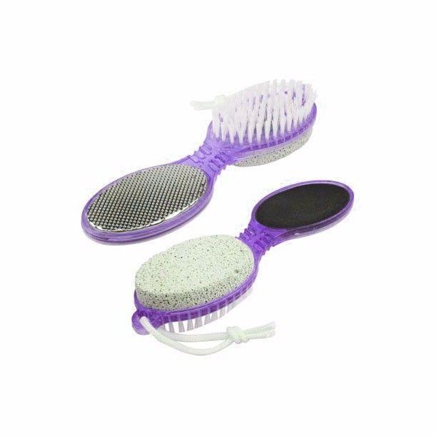 4 Step Pedicure Paddle, Buff, File, Cleanse and Scrub In Assorted Colours   3467 (Large Letter Rate)