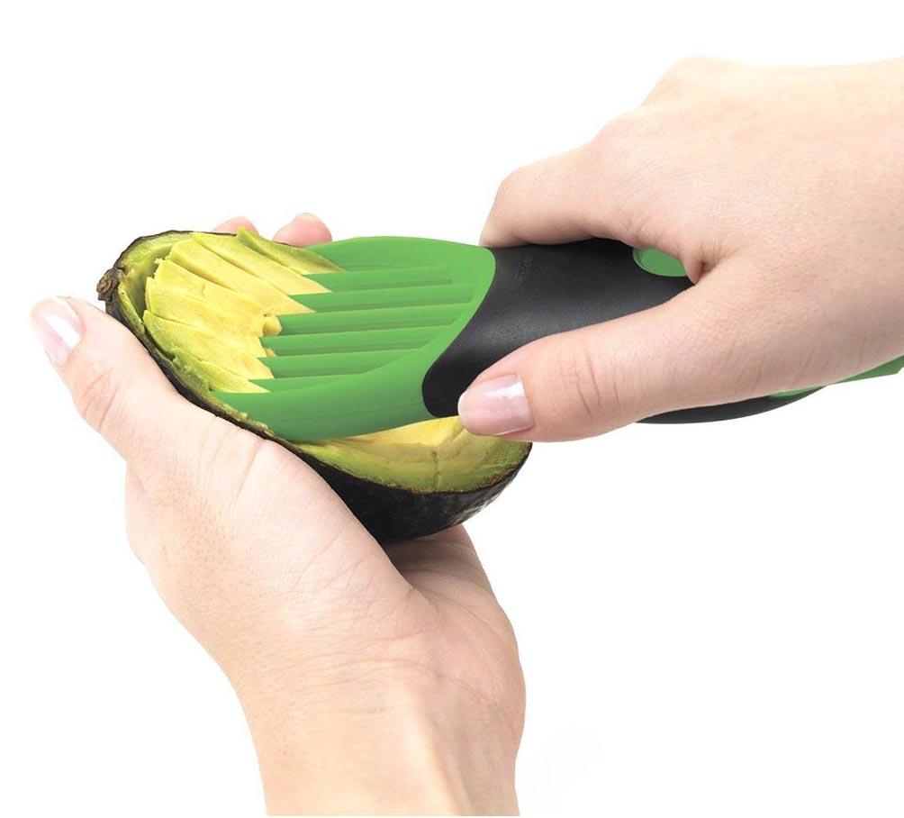3 In 1 Avocado Slicer Peeler Pit Remover Fruit Slicer Slices Blade Cutter 4543 (Parcel Rate)
