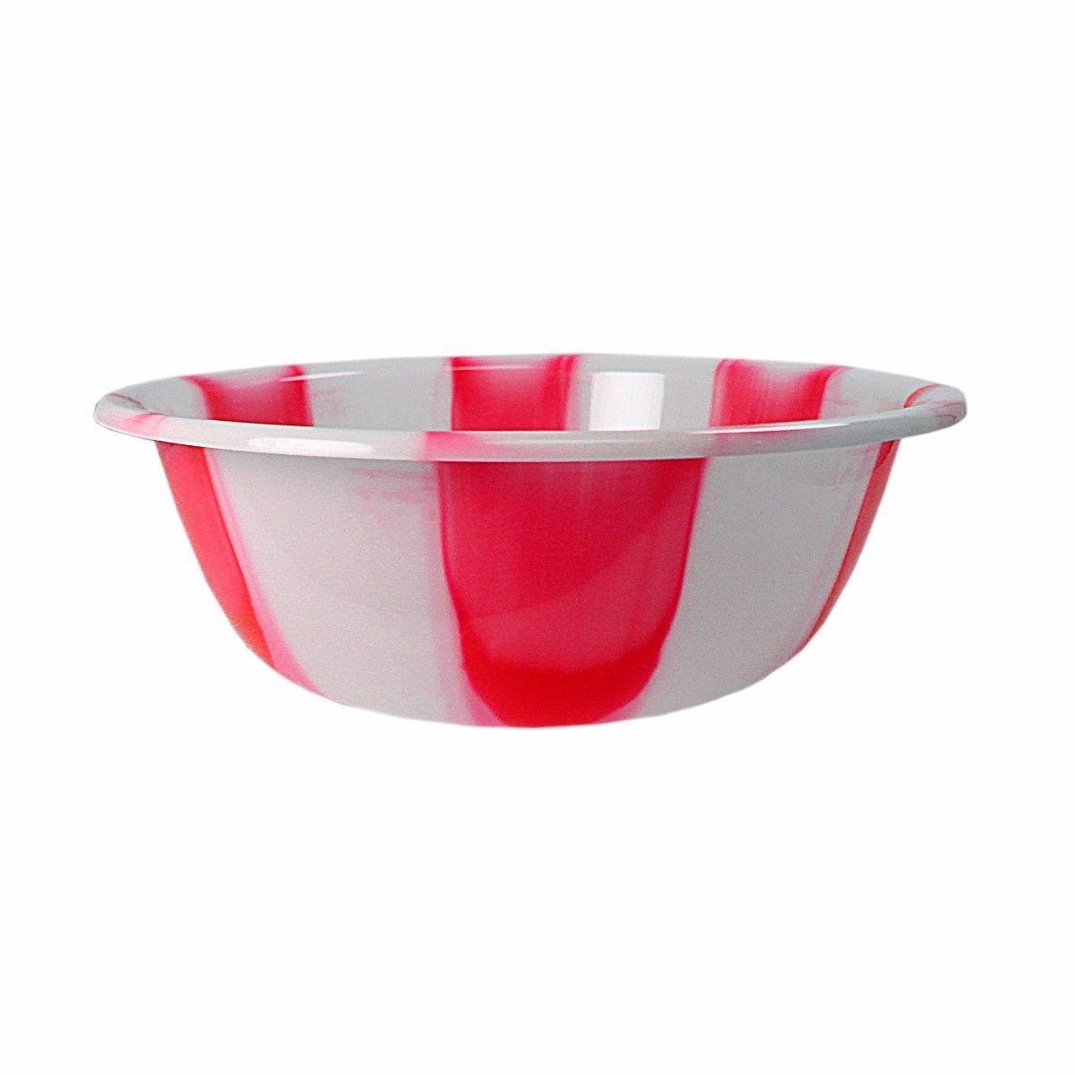 Tie Dye Print Plastic Kitchen Bowls Bowls Medium 32 cm Assorted Colours 3065 (Parcel Rate)