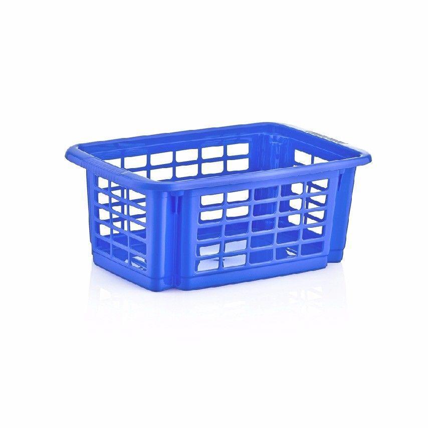 Plastic Basket Stacker, Kitchen Stacker Basket In Assorted Colours 41cm x15cm   5507 (Parcel Rate)