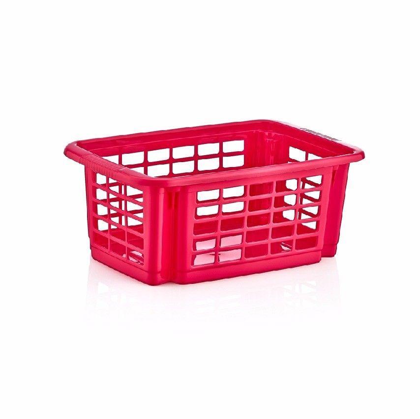 Plastic Basket Stacker, Kitchen Stacker Basket In Assorted Colours 41cm x15cm   5507 (Parcel Rate)