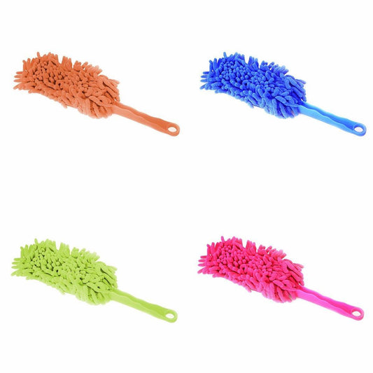 Multipurpose Assorted Colour Microfibre Brush With Plastic Handle 34cm 2799 (Parcel Rate)