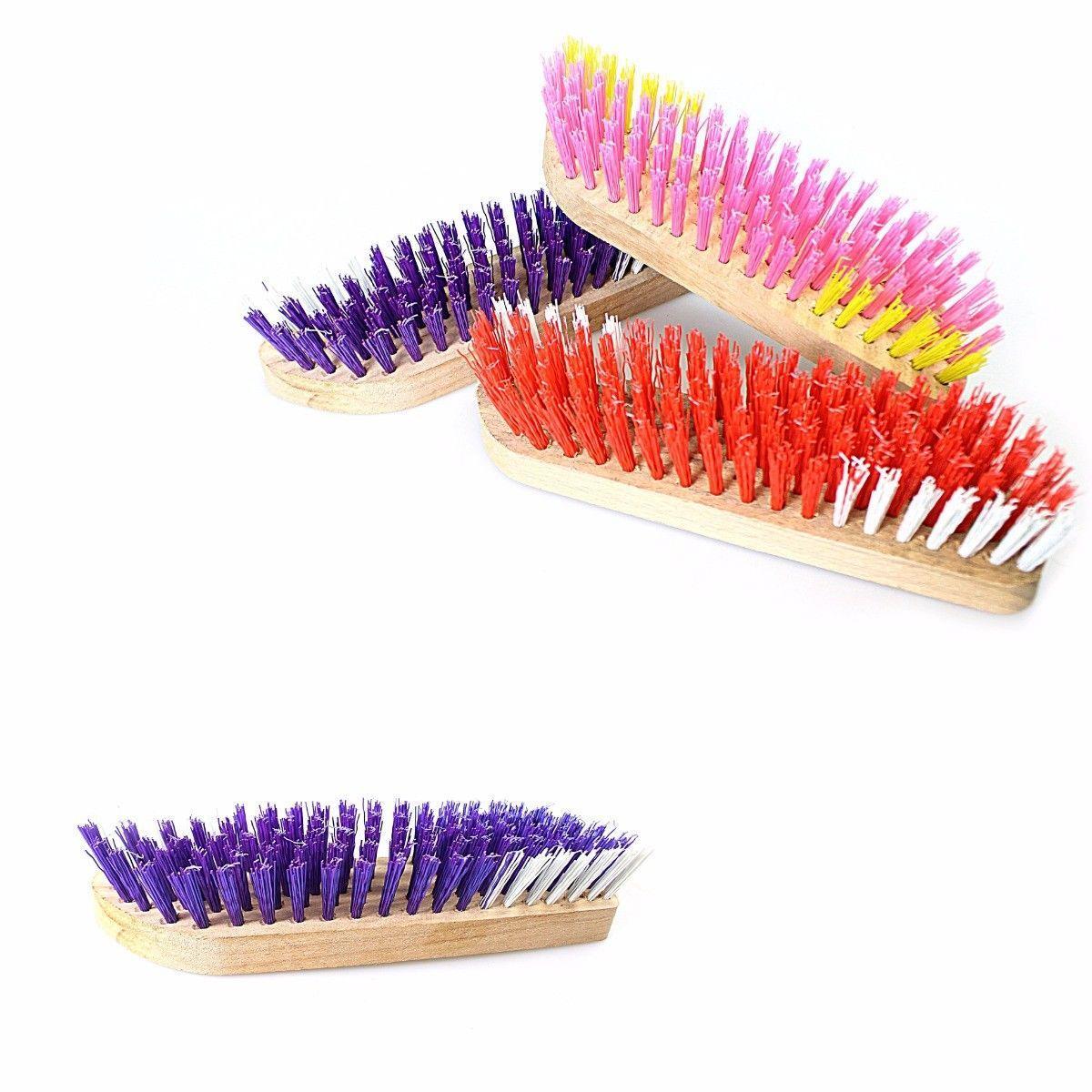 Hard Bristle Wooden Carpet Brush Ideal For Fabric Cleaning 20cm  Home ZP266 (Parcel Rate)