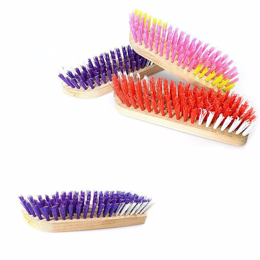 Hard Bristle Wooden Carpet Brush Ideal For Fabric Cleaning 20cm  Home ZP266 (Parcel Rate)
