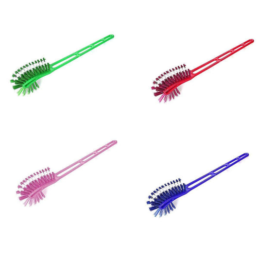Plastic Toilet Brush With Long Handle Assorted Colours High Quality Bristles  4368 (Parcel Rate)