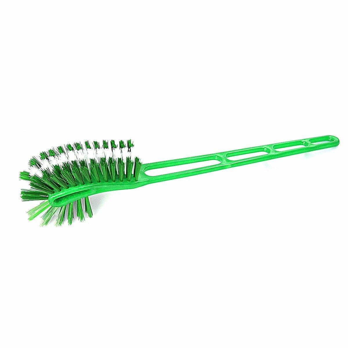Plastic Toilet Brush With Long Handle Assorted Colours High Quality Bristles  4368 (Parcel Rate)
