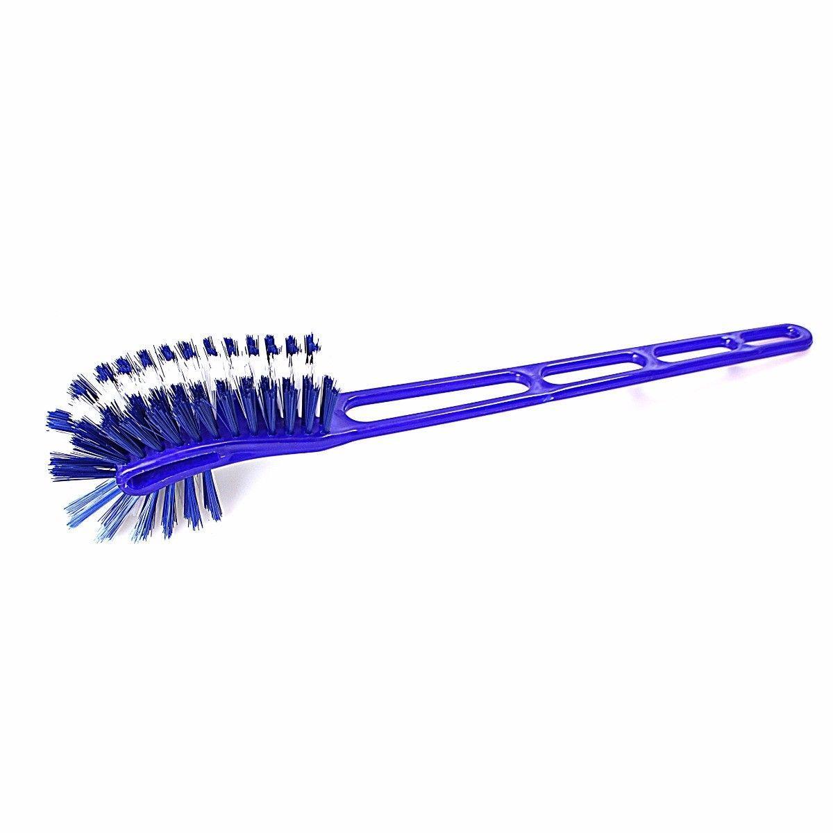Plastic Toilet Brush With Long Handle Assorted Colours High Quality Bristles  4368 (Parcel Rate)