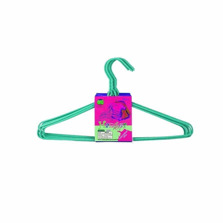 10 Pack Yameiou Assorted Colour Hangers, Plastic Hangers 39cm  2581 (Parcel Rate)