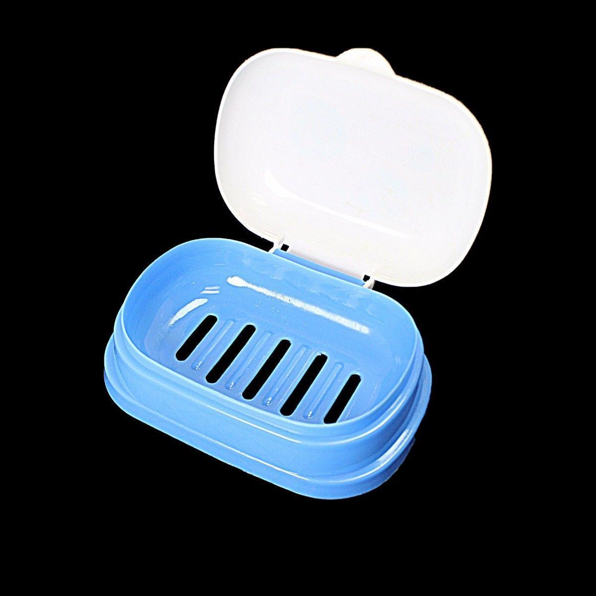 Plastic Soap Box With Quote Printed On Lid In Assorted Colours 10cm x 5cm 0434 (Parcel Rate)