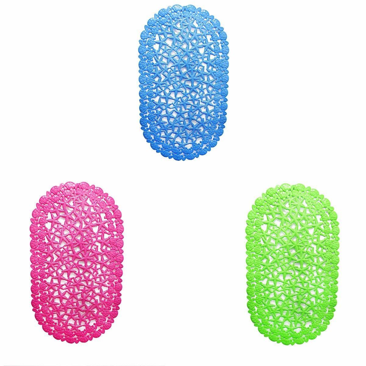 Plastic Padded Protection Bath Mat In Assorted Colours 68cm x 38cm   3152 (Parcel Rate)