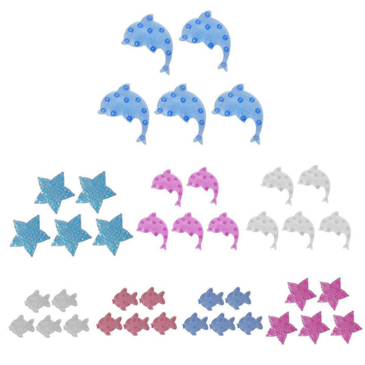 Assorted Bathroom Appliques Non Slip Stickers Ideal For Bathrooms 2884 (Large Letter Rate)