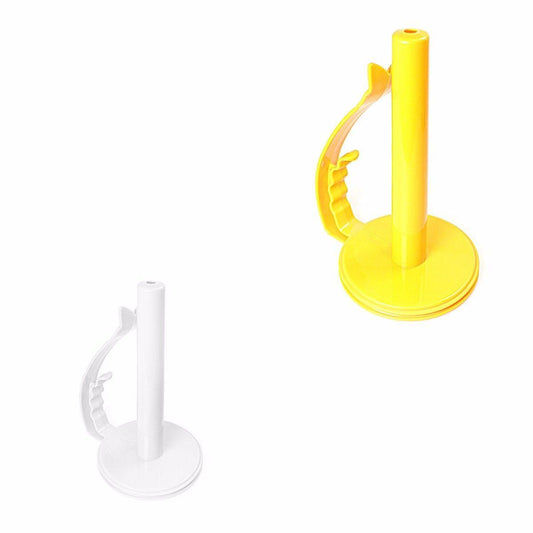 Fancy Plastic Toilet Paper Holder White Orange 25cm 0231 (Parcel Rate)