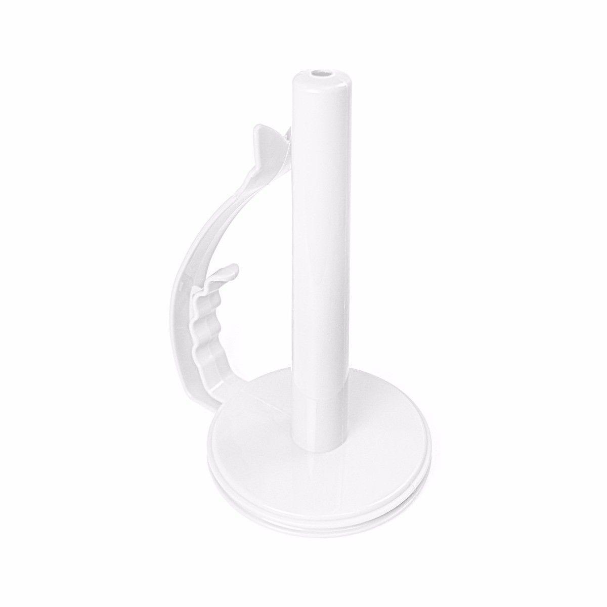 Fancy Plastic Toilet Paper Holder White Orange 25cm 0231 (Parcel Rate)