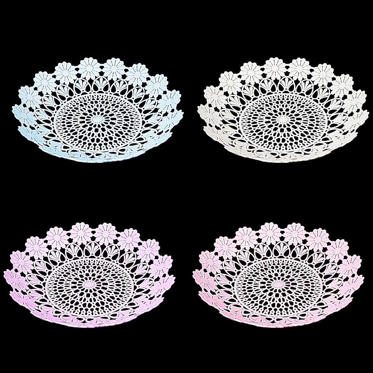 Pastel Coloured Plastic Tray Serving Tray Home Kitchen 28cm  3440 (Parcel Rate)