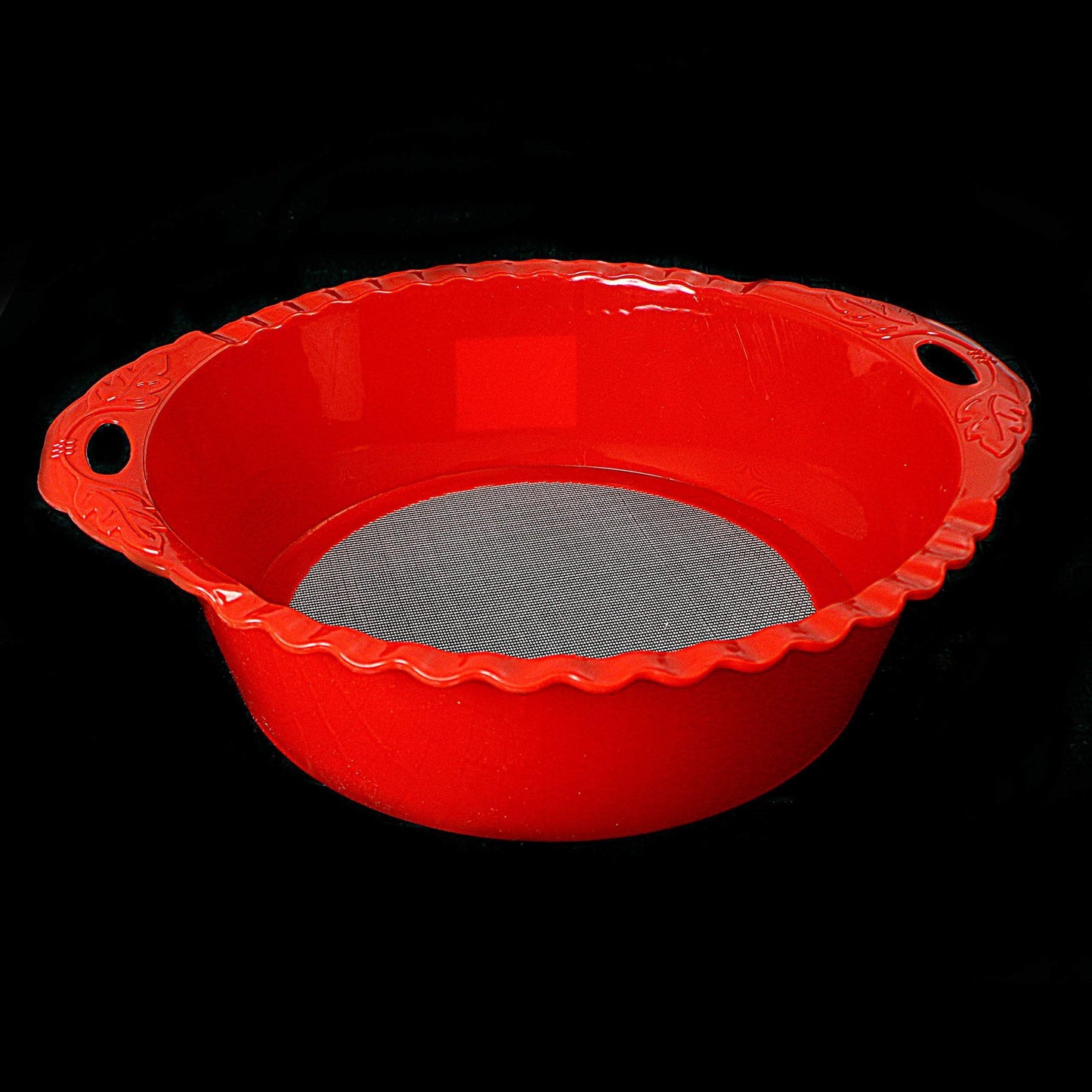 Rice Colander Sieving Food Prep Flower Rice Colander Plastic Mesh Net 25cm  4650 (Parcel Rate)