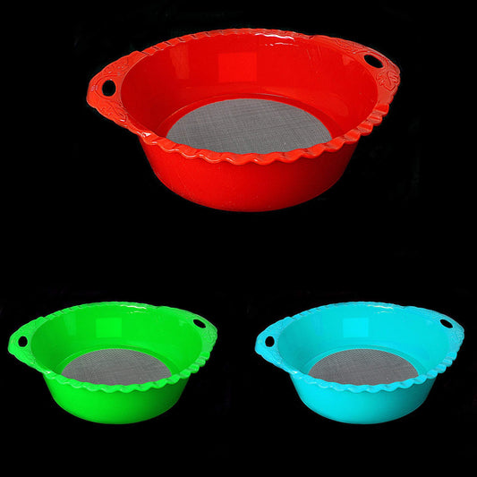Plastic Mesh Deep Colander Flower Strainer Rice Pasta Spaghetti Noodles 4651 (Parcel Rate)