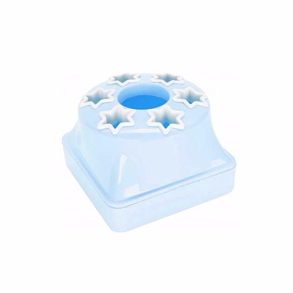 Fancy Plastic Star Toothbrush Holder In Assorted Colours 12cm x 8cm   9279 (Parcel Rate)