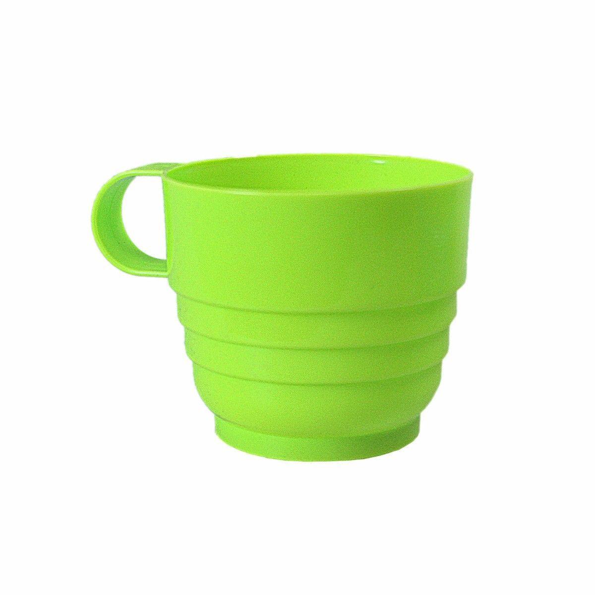 Pack Of 4 Assorted Colour Plastic Cups 8cm x 7cm  3911 (Parcel Rate)