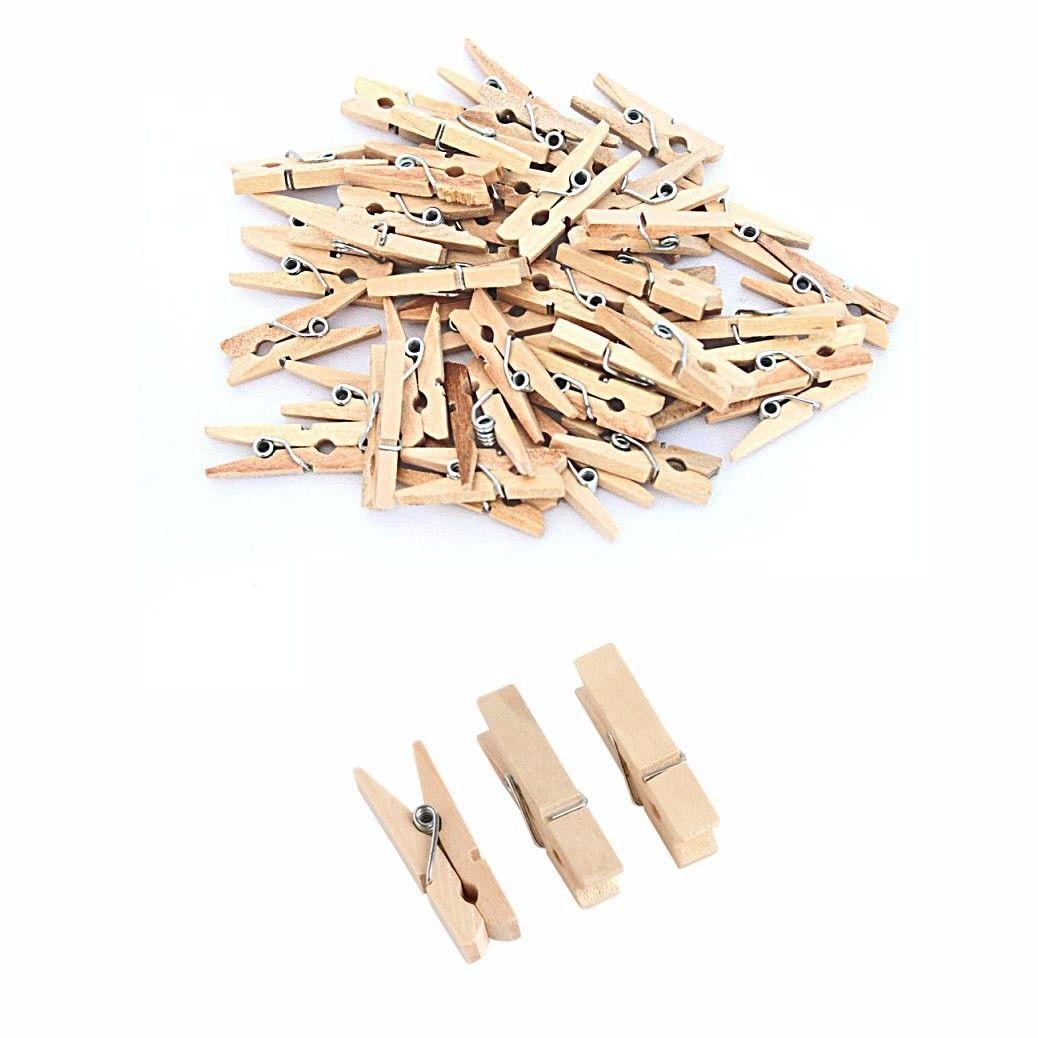 22 Pack Small Wooden Washing Pegs 3.5cm Home 3070 (Large Letter Rate)