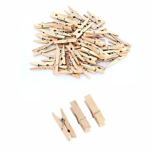 22 Pack Small Wooden Washing Pegs 3.5cm Home 3070 (Large Letter Rate)