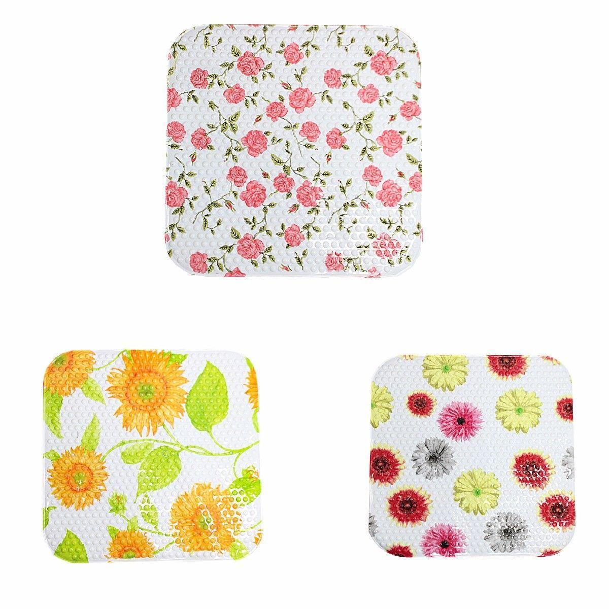 Dotted Plastic WaterProof Bath Mat In Assorted Colours 44cm   0270 (Parcel Rate)