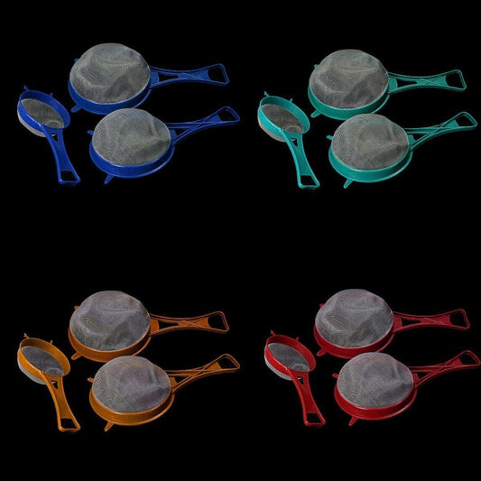 3 In Pack Sieve Drainer In Assorted Colours Strainers Kitchen 3110 (Parcel Rate)