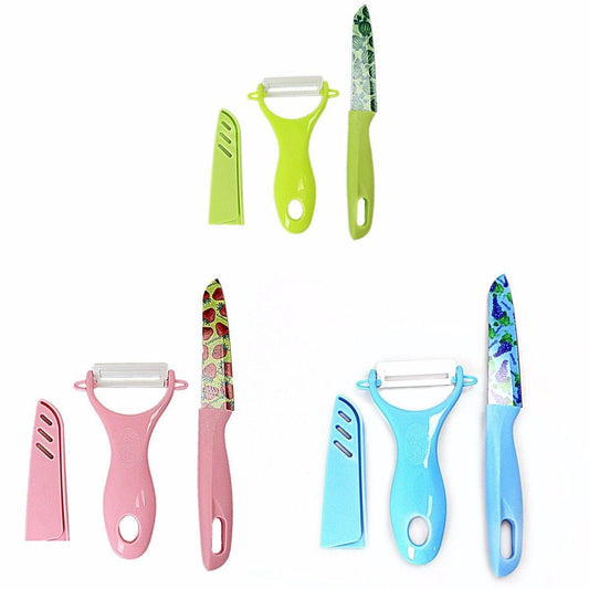 Assorted Colour Fruit Knife With Grater Ideal Kitchen Gadget   4187 (Large Letter Rate)