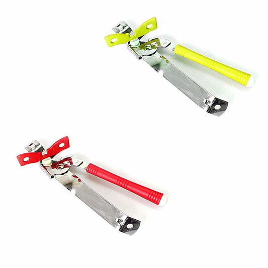 17cm Stainless Steel Plastic Butterfly Can Opener With Comfort Handle & Hole 1057 (Parcel Rate)