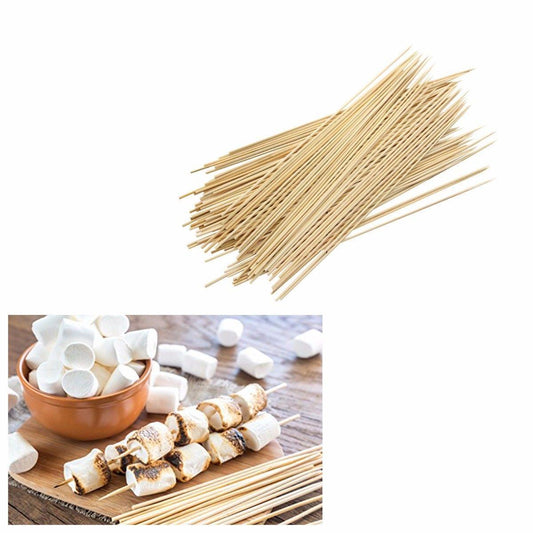 24cm Original BBQ Bamboo Skewer Sticks Perfect For Cocktails Kebabs Grills Fruit  0306 (Parcel Rate)