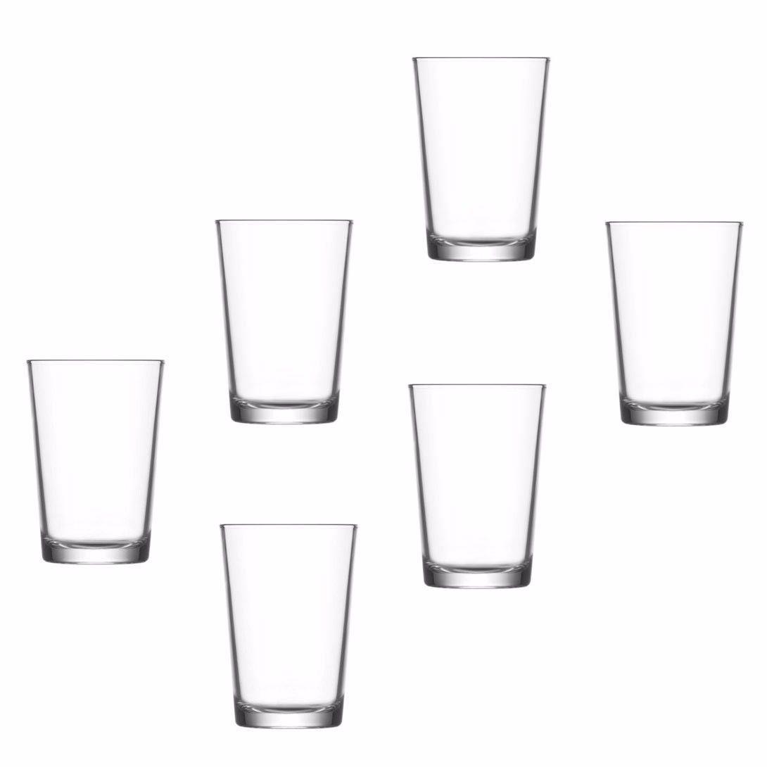 Pack Of 6 Drinking Glasses Water 205cc Home Kitchen 0023 (Parcel Rate)
