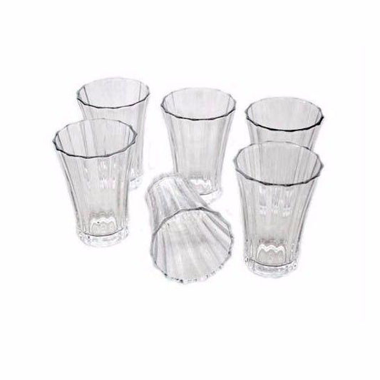 Pack Of Small Diamond Drinking Glasses 110cc Glassware Home 52400 (Parcel Rate)