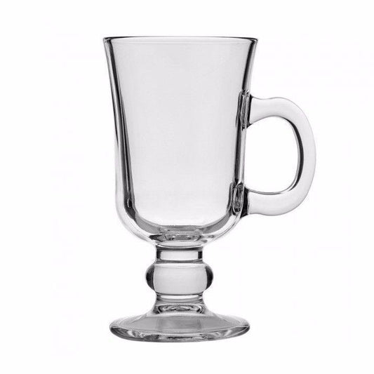 Set Of 2 Glass Latte Tea Coffee Elegant Drinking Glass Mugs 230ml (7 3/4 oz) 55141 (Parcel Rate)