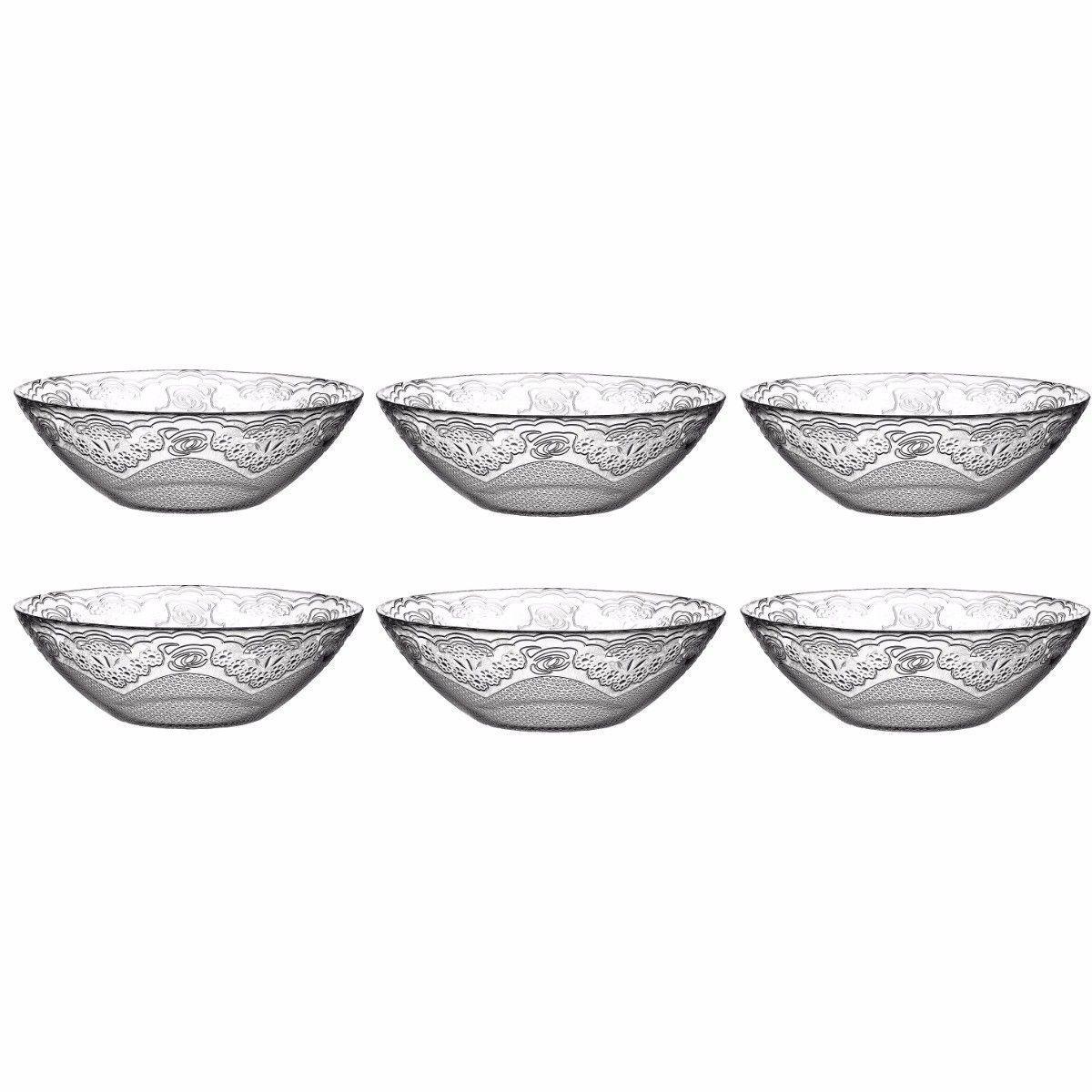 Set Of 6 Small Lacy Bowls For Soup And Desserts 14cm  0350 (Parcel Rate)