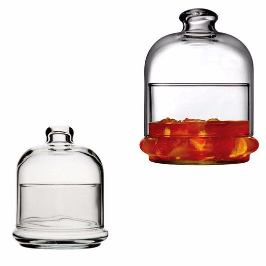 Glass Mini Dome With Attachable Lid 3 1/2''  6604 (Parcel Rate)
