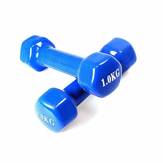 1 Piece Vinyl Fitness Dumbbell 1kg For Fitness Boxing Home Gym 4589 (Parcel Rate)