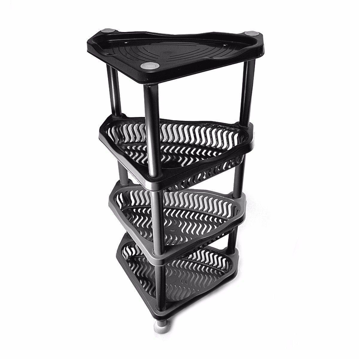 4 Tier Kitchen Veg Trolley/Stand ,Perfectly Shaped for Tight Spaces H0257 (Big Parcel Rate)