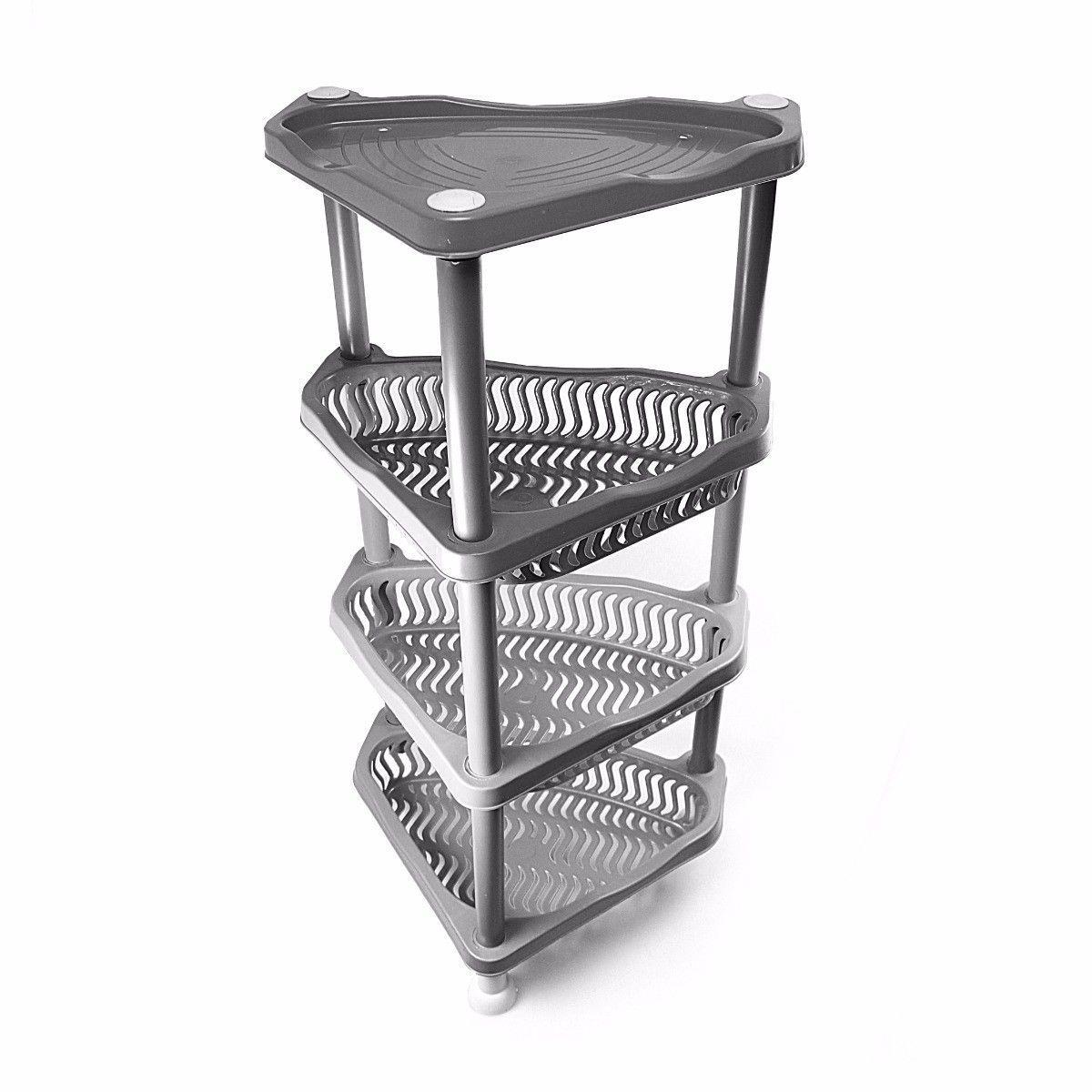 4 Tier Kitchen Veg Trolley/Stand ,Perfectly Shaped for Tight Spaces H0257 (Big Parcel Rate)
