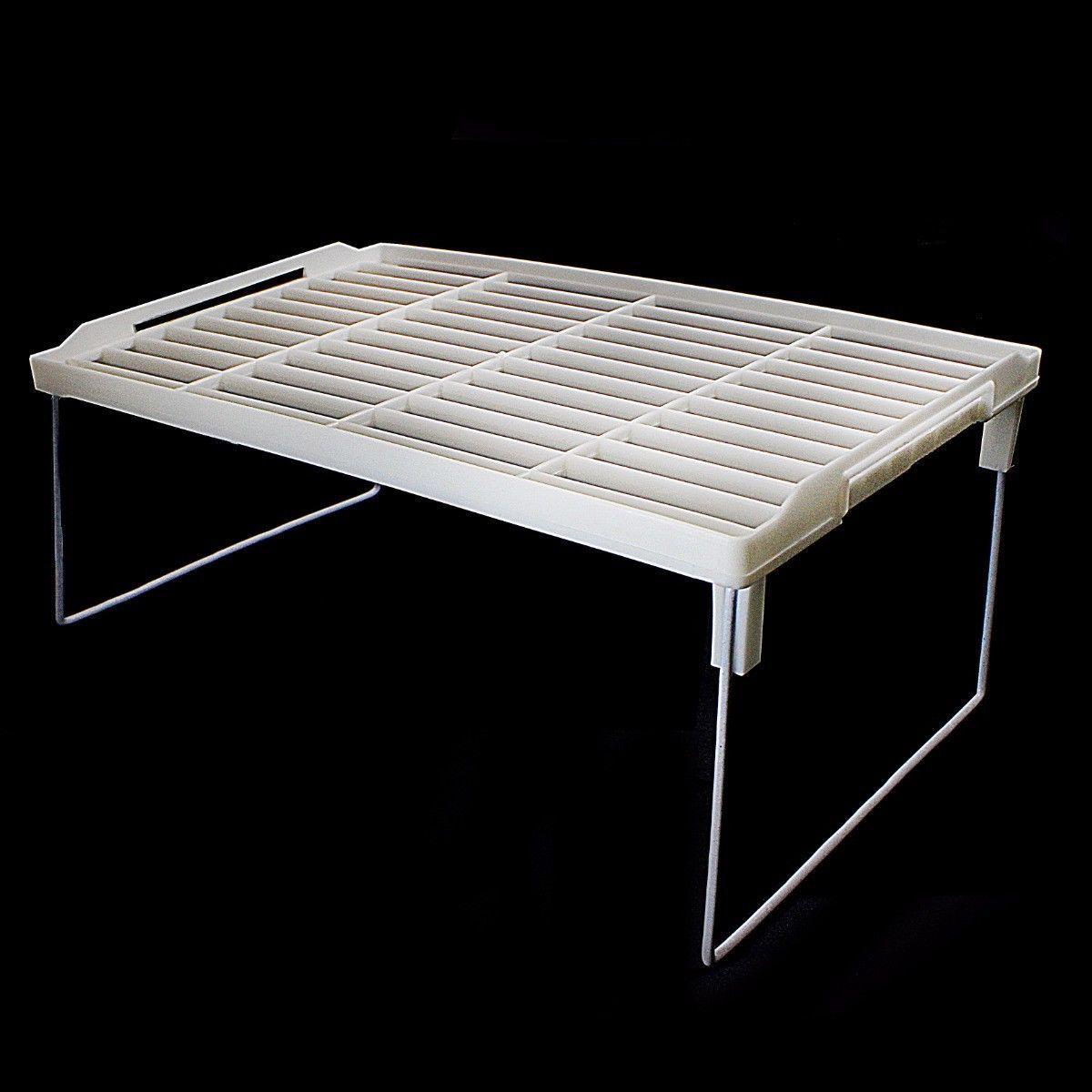 Stackable Foldable Plastic Kitchen Shelf Tidy 3681 (Parcel Rate)