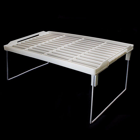 Stackable Foldable Plastic Kitchen Shelf Tidy 3681 (Parcel Rate)